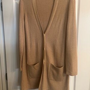 J. Jill Soft Beige Cardigan Sweater